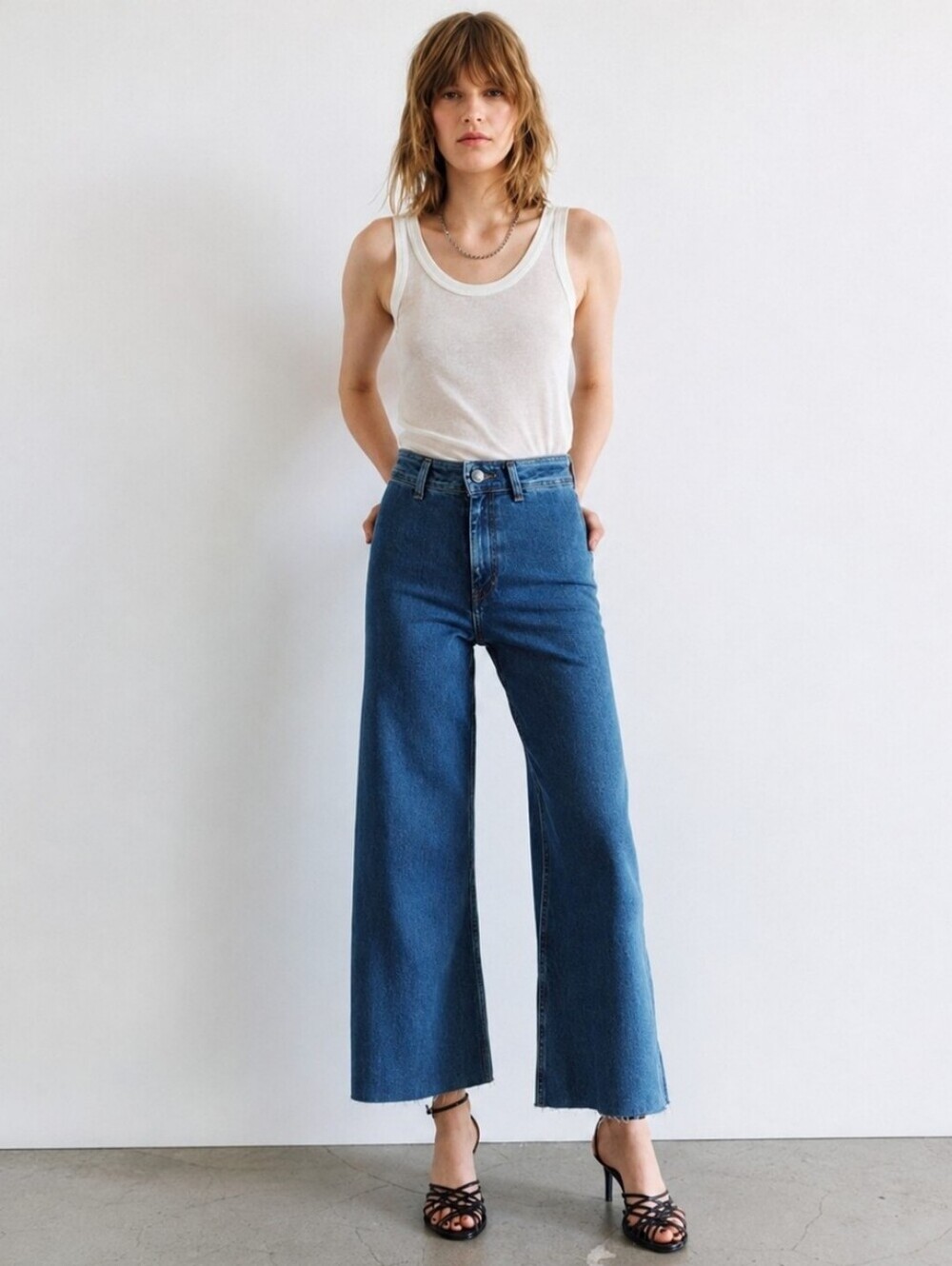 ZARA 8 The Marine Straight Blue Jean Minimalist 8